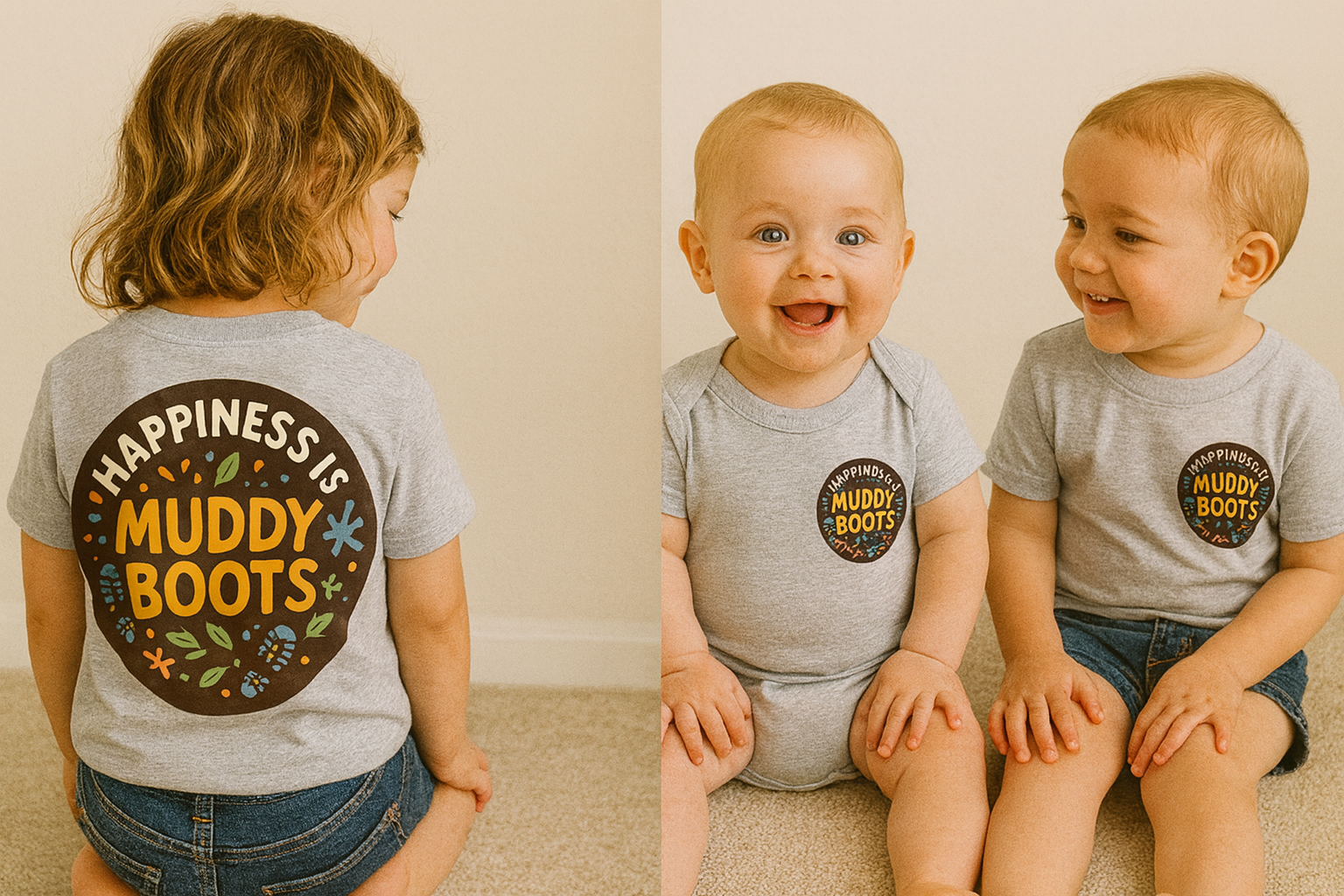 Happiness Is Muddy Boots